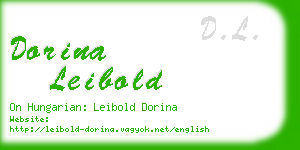 dorina leibold business card